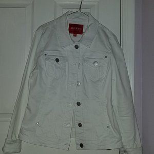 Guess Los Angeles Jacket White Women's Size Large